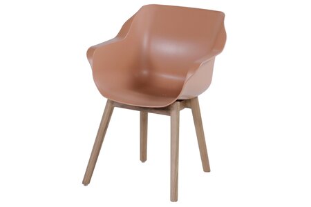 Sophie Teak Armchair italian terra natural teak