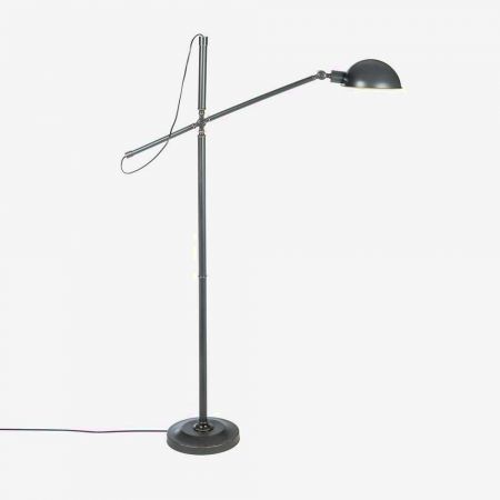 Staande lamp Luca donkergrijs 146cm