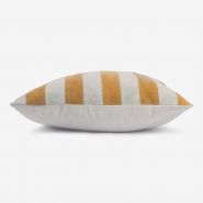 striped cushion velvet grey/gold (50x50) - afbeelding 2