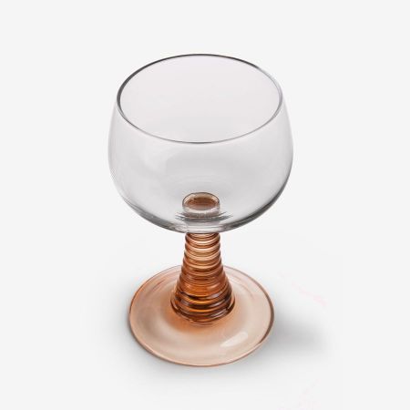 swirl wine glass nude - afbeelding 2