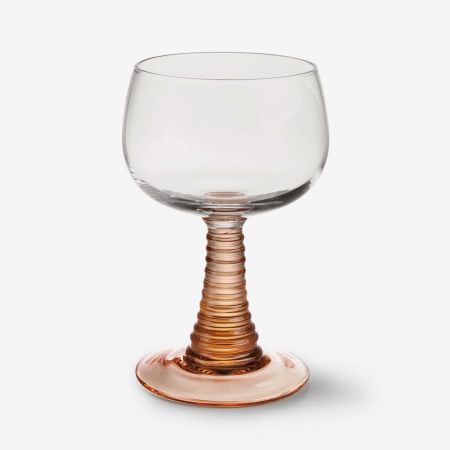 swirl wine glass nude - afbeelding 1