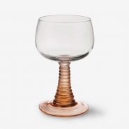 swirl wine glass nude - afbeelding 1