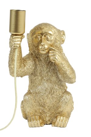 Tafellamp MONKEY Goud - 20 x 19,5 x 34 cm