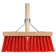 Talen Tools Bezem kunststof rood incl. steel 28 cm - afbeelding 1