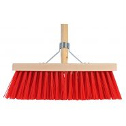 Talen Tools Bezem kunststof rood incl. steel 35 cm - afbeelding 1