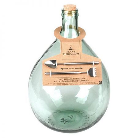 Terrarium fles 15 liter set