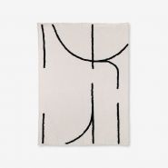 throw tufted black lines (130x170) - afbeelding 3