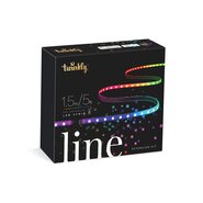 Twinkly line extension 100L RGB - 1,5m - 2,5m lead black - afbeelding 1