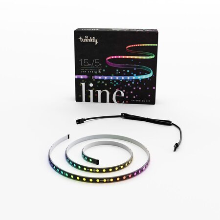 Twinkly line extension 100L RGB - 1,5m - 2,5m lead black - afbeelding 2