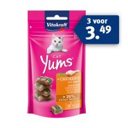 Vitakraft Cat Yums kip&kattengras 40 gr