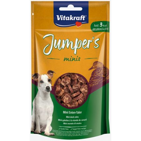 Vitakraft Jumpers minis eend coins, 80g, hond