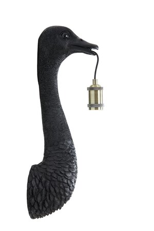 Wandlamp OSTRICH Mat Zwart - 18 x 15,5 x 57,5 cm - afbeelding 7