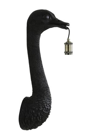 Wandlamp OSTRICH Mat Zwart - 25 x 19 x 72 cm