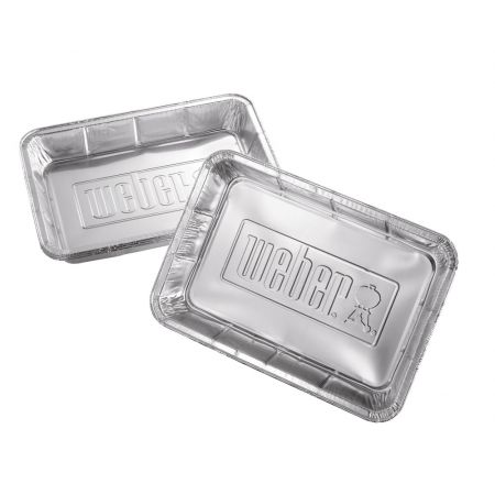 Weber® Aluminium lekbakjes - 10 stuks - afbeelding 2