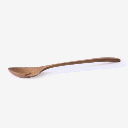 wooden ladle with hole