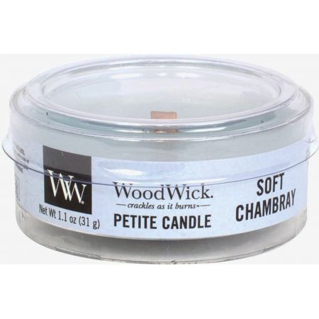 WoodWick Soft Chambray Petite Candle