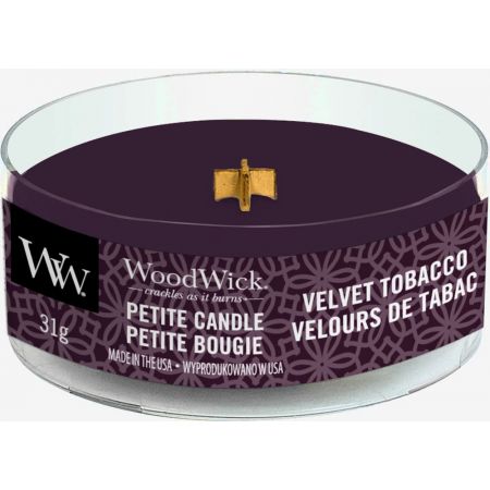 WoodWick Velvet Tobacco Petite Candle