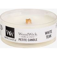 WoodWick White Teak Petite Candle